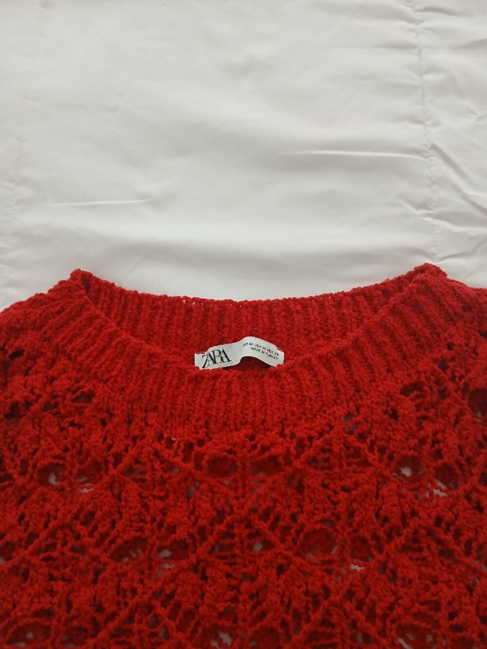 ZARA OPEN KNIT TOP - Picture 3 of 4